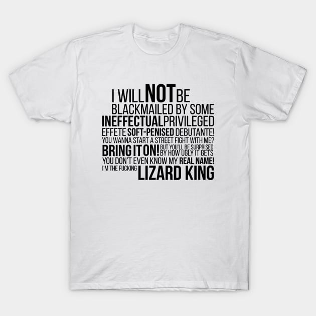 Lizard King T-Shirt by fernandaffp